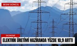 Elektrik üretimi haziranda yüzde 10,9 arttı