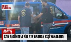 Son 5 günde 4 bin 517 aranan kişi yakalandı