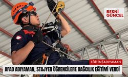 AFAD Adıyaman, stajyer öğrencilere dağcılık eğitimi verdi