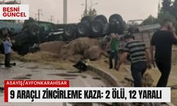 9 Araçlı zincirleme kaza: 2 ölü, 12 yaralı