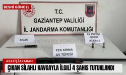 Çıkan silahlı kavgayla ilgili 4 şahıs tutuklandı