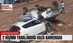 2 Kişinin yaralandığı kaza kamerada