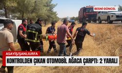 Kontrolden çıkan otomobil ağaca çarptı: 2 yaralı