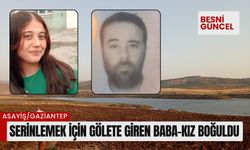 Serinlemek için gölete giren baba-kız boğuldu