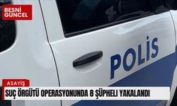 Suç örgütü operasyonunda 8 şüpheli yakalandı