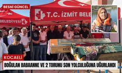 Gölde boğulan babaanne ve 2 torunu son yolculuğuna uğurlandı