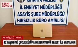 12 yaşındaki çocuk kütüphaneden çaldığı tablet ile yakalandı