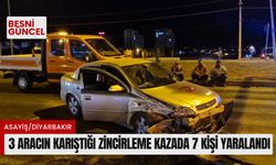 3 Aracın karıştığı zincirleme kazada 7 kişi yaralandı