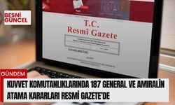 General ve amirallerin ataması Resmi Gazete'de