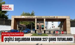 Çeşitli suçlardan aranan 227 şahıs tutuklandı