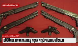 Düğünde havaya ateş açan 4 şüpheliye gözaltı