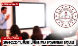 2024-2025 Yılı Ücretli Öğretmen Başvuruları Başladı