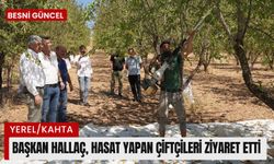 Başkan Hallaç, hasat yapan çiftçileri ziyaret etti