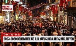 2023-2030 döneminde 59 ilin nüfusunda artış bekleniyor