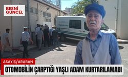 Otomobilin çarptığı yaşlı adam kurtarılamadı