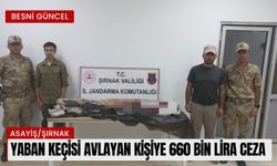 Yaban keçisi avlayan kişiye 660 bin lira ceza