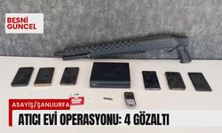 Atıcı evi operasyonu: 4 gözaltı