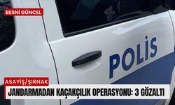 Jandarmadan kaçakçılık operasyonu: 3 gözaltı