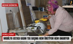 Mobilya ustası kadın tek başına hem üretiyor hem onarıyor