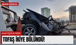 Tofaş’ın ikiye bölündüğü kaza kamerada