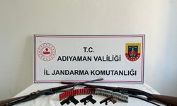 Adıyaman'da şüpheli şahısların evlerinde silah ele geçirildi