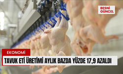 Tavuk eti üretimi aylık bazda yüzde 17,9 azaldı