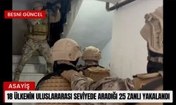 18 Ülkenin Uluslararası Seviyede Aradığı 25 Zanlı Yakalandı