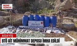 BTÖ Ait Mühimmat Deposu İmha Edildi