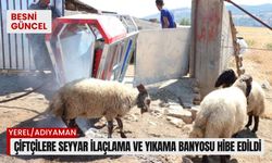 Çiftçilere seyyar ilaçlama ve yıkama banyosu hibe edildi