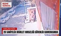 20 saniyelik bisiklet hırsızlığı güvenlik kamerasında