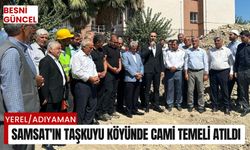 Samsat’ın Taşkuyu Köyünde cami temeli atıldı