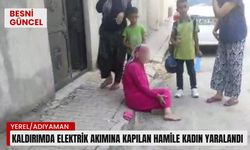 Kaldırımda elektrik akımına kapılan hamile kadın yaralandı