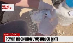 Peynir bidonunda uyuşturucu çıktı