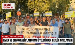 Emek ve Demokrasi Platformu üyelerinden 1 Eylül açıklaması