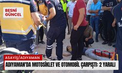 Adıyaman'da motosiklet ve otomobil çarpıştı: 2 yaralı