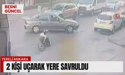 Motosiklet kazası kameraya yansıdı