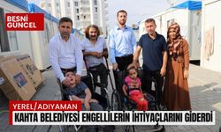 Kahta Belediyesi engellilerin ihtiyaçlarını giderdi