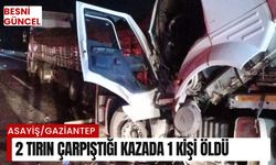 2 Tırın Çarpıştığı Kazada 1 Kişi Öldü