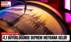 4,1 büyüklüğünde deprem meydana geldi !