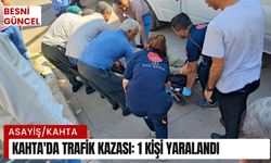 Kahta'da trafik kazası: 1 kişi yaralandı