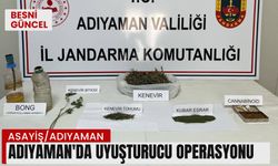 Adıyaman'da uyuşturucu operasyonu: 1 şahıs gözaltına alındı