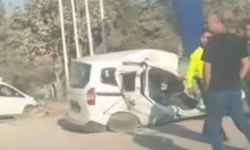 Adıyaman-Kahta yolunda trafik kazasında bir araç kullanılamaz hale geldi: 2 yaralı