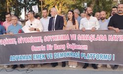 Adıyaman’da Emek ve Demokrasi Platformu’ndan İsrail ve Lübnan protestosu