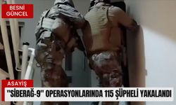 "Siberağ-9" operasyonlarında 115 şüpheli yakalandı