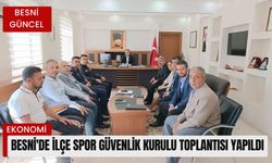 Besni'de İlçe Spor Güvenlik Kurulu Toplantısı Yapıldı