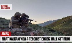 Fırat Kalkanı'nda 4 terörist etkisiz hale getirildi.