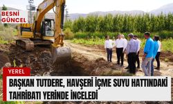 Başkan Tutdere, Havşeri İçme Suyu Hattındaki Tahribati Yerinde İnceledi