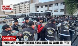 "Kuyu-36" operasyonunda yakalanan 157 zanlı adliyede