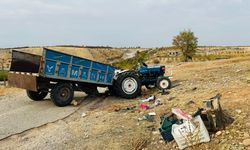 Kahta'da  devrilen traktördeki 6 kişi yaralandı