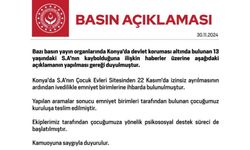 Bakanlıktan kaybolan çocuk hakkında açıklama